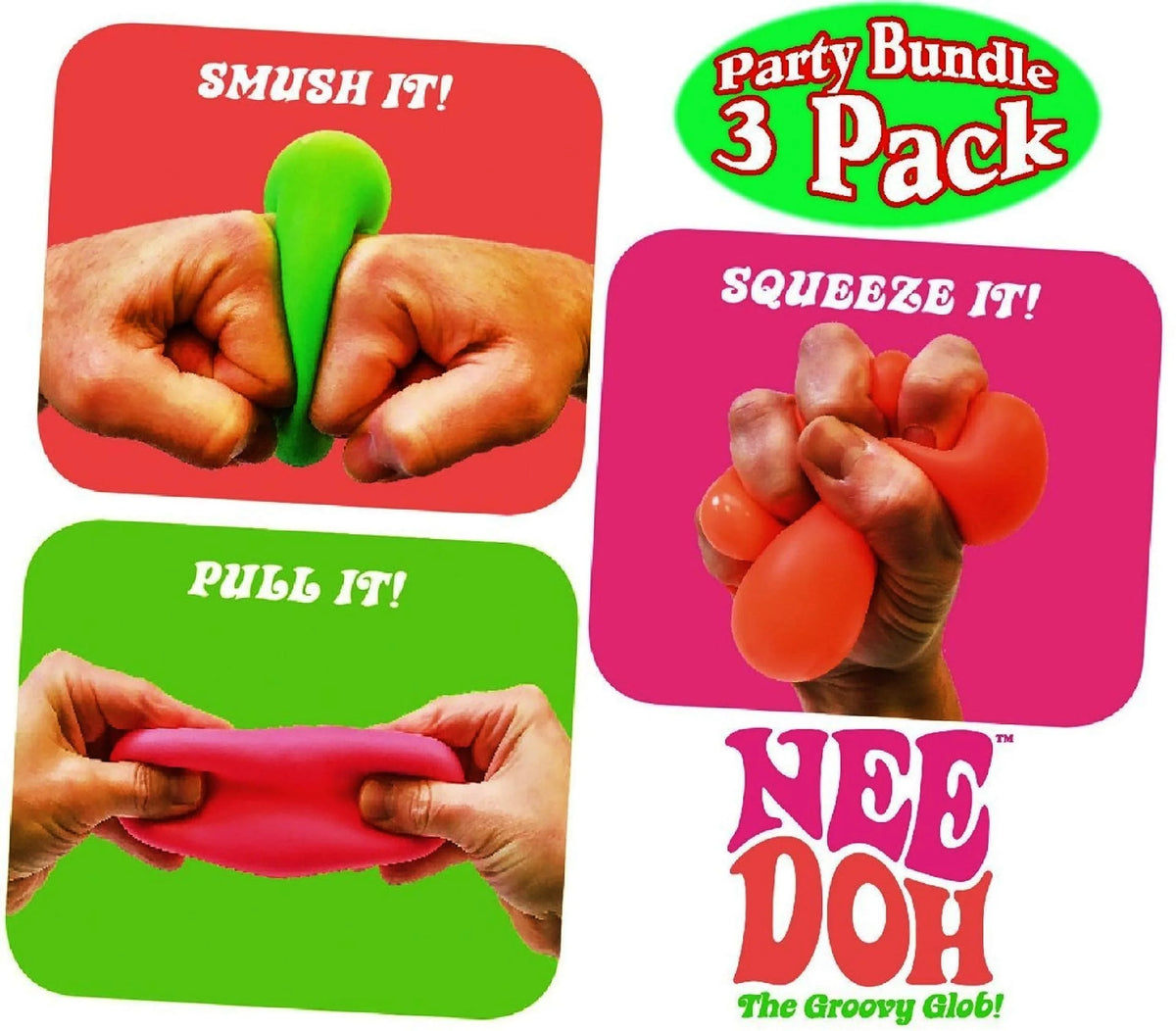 3 Pack Squishy Stress Balls Gift Set N16454