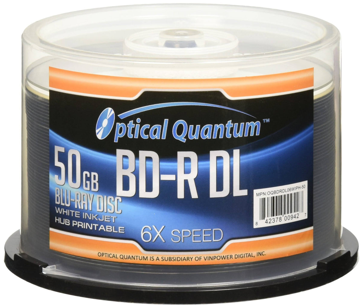 50 Disc White Inkjet Printable BD-R DL W476759