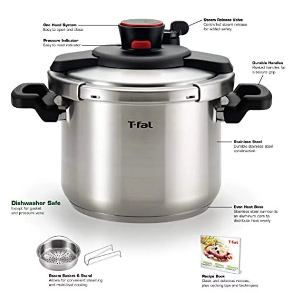 Stainless Steel 6.3-Quart Pressure Cooker O65886