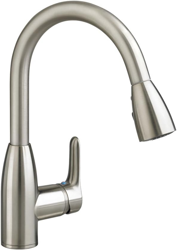 1 Handle High Arc Pull Down Kitchen Faucet, 1.5 GPM, Stainless Steel A3004