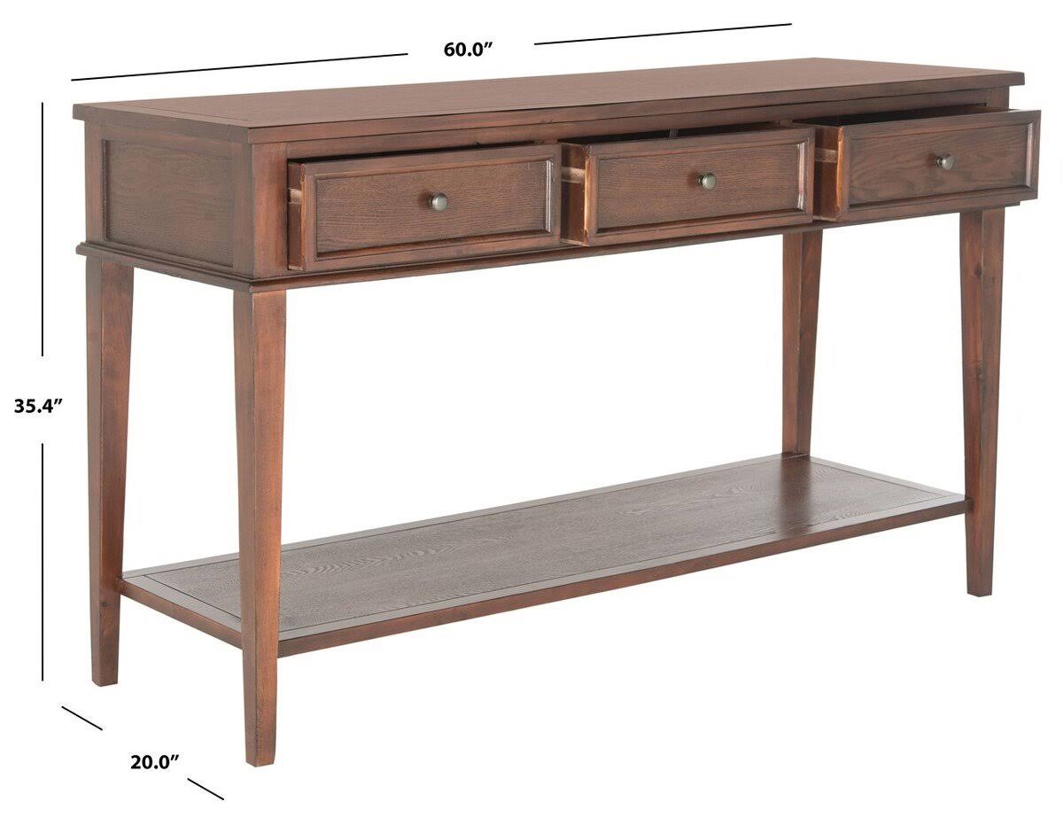 Ash Grey Console with Storage Drawers C943