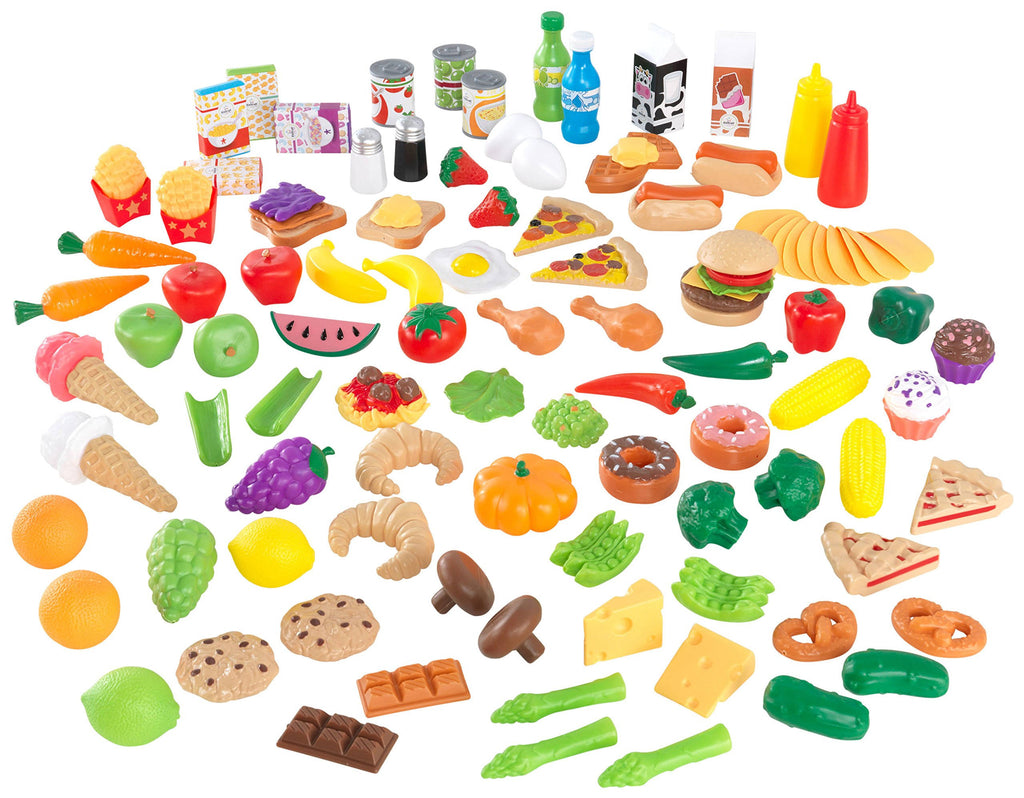 115 Pieces Play Food Set W605