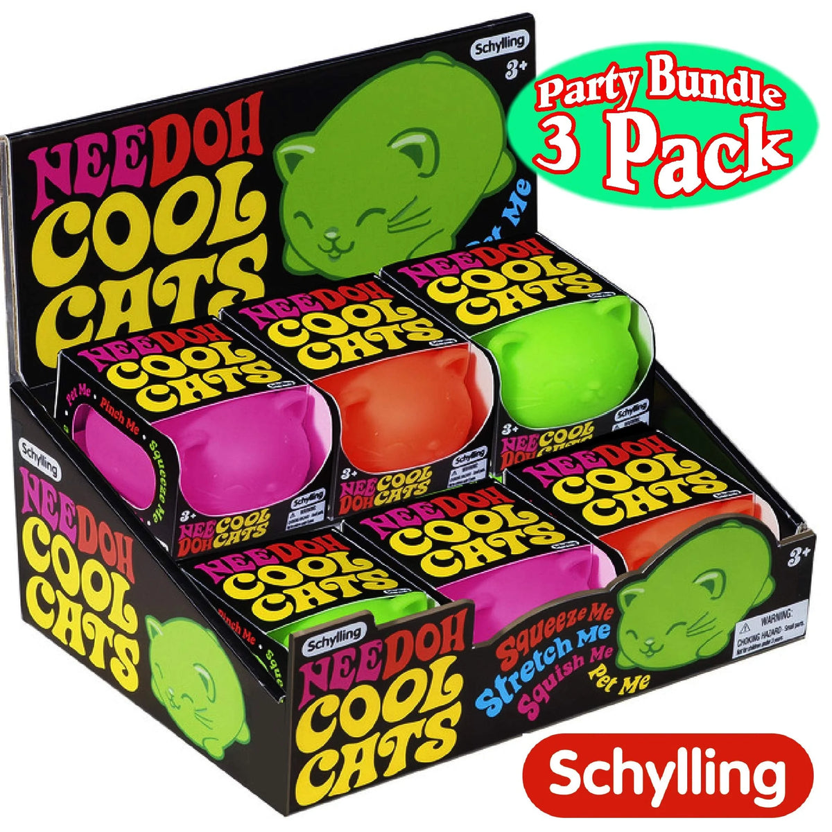 3 Pack Squishy Stress Balls Gift Set N16454