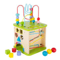 Wooden 5-in-1 Activity Cube and Play Center P94042