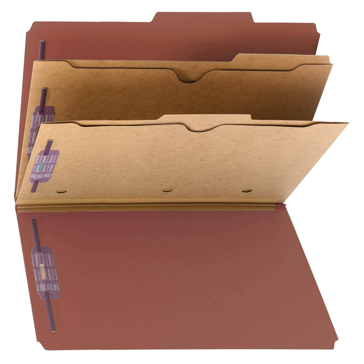 Red Legal Expanding Classification Folder with Tabs (Pack of 10) X9775