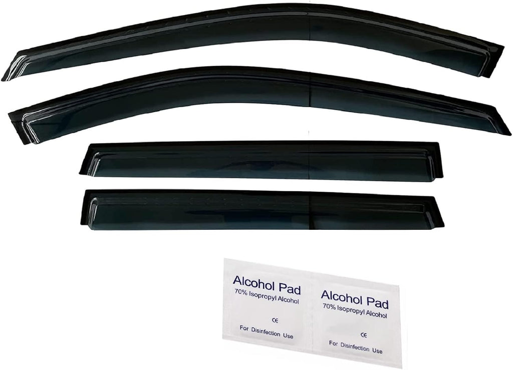 Tinted Side Window Vent Visor Rain Guards Compatible with Nissan Rogue 2021 2022, Pack of 2 S33103