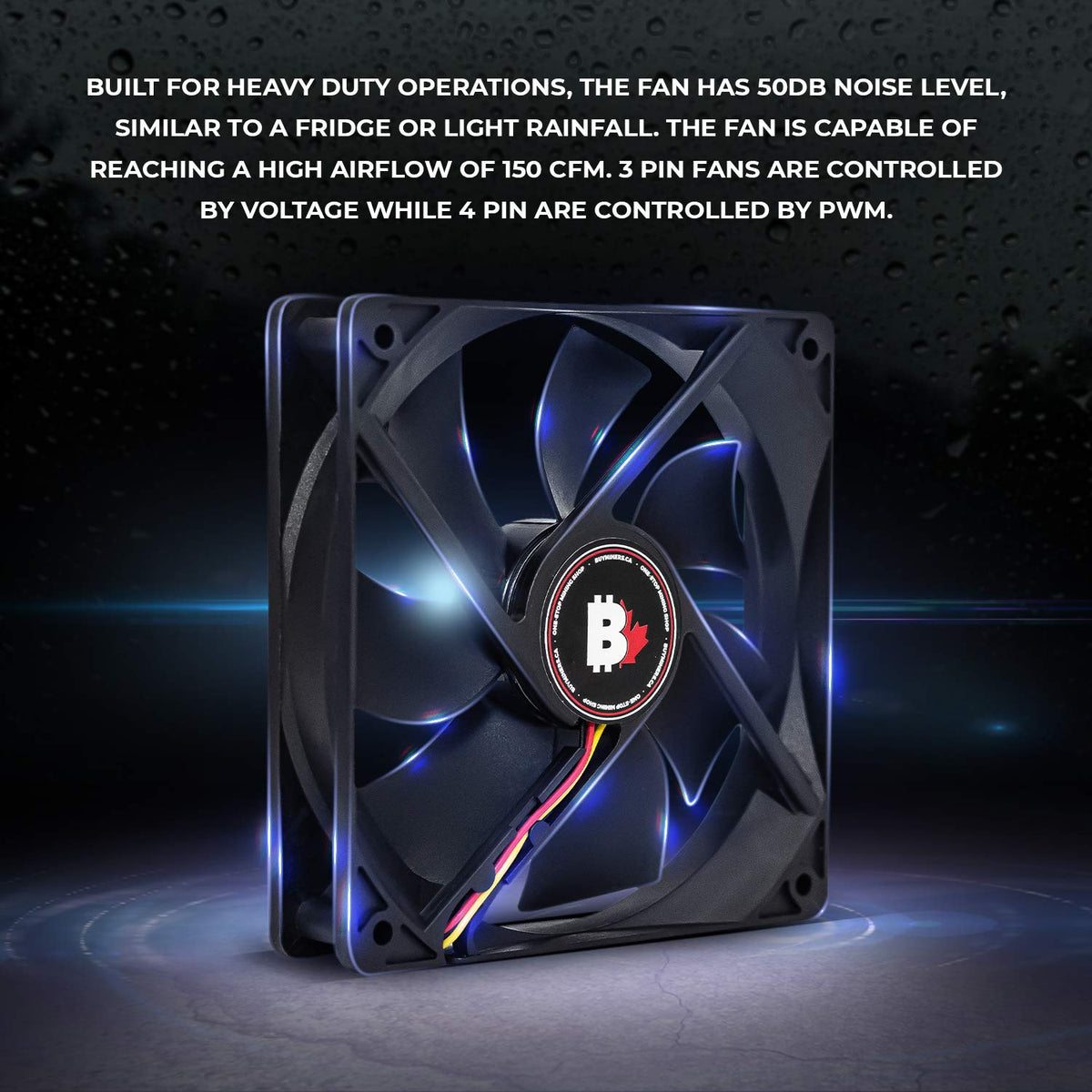 120mm 3-Pin 3000RPM Dual Ball Bearing Computer Case Fan R72543