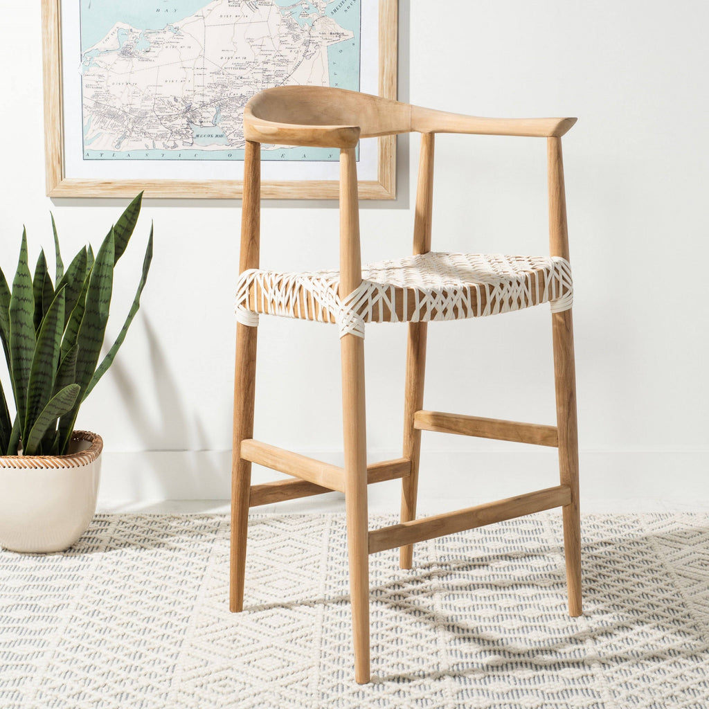 Natural / White Counter Stool E547