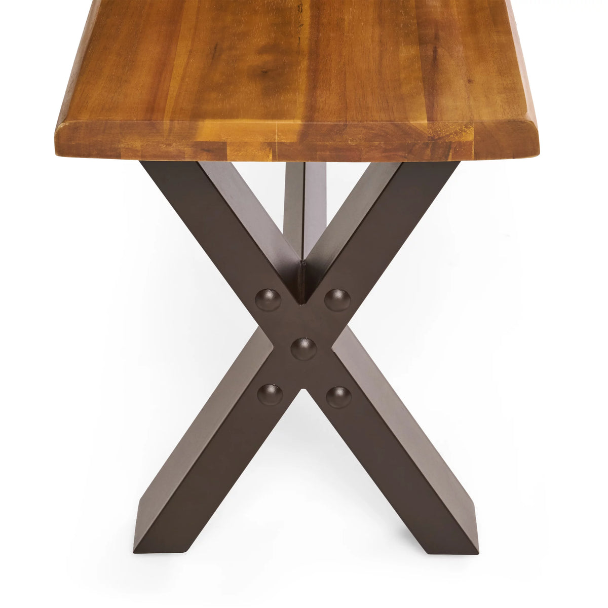 3 Piece Acacia Wood Picnic Dining Set J974