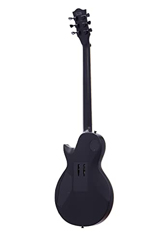 Satin Black Solid Body Electric Guitar with Floyd Rose Tremolo Z215