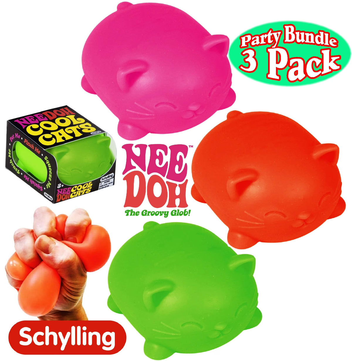 3 Pack Squishy Stress Balls Gift Set N16454