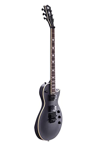 Satin Black Solid Body Electric Guitar with Floyd Rose Tremolo Z215