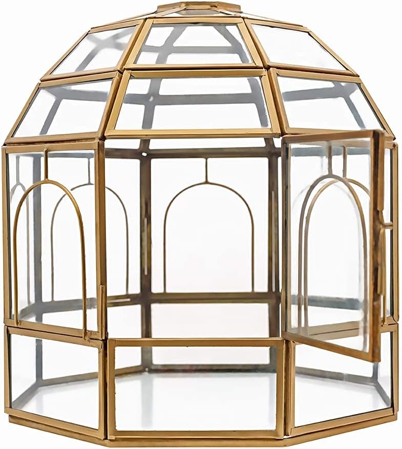 Large Glass Terrarium 10 x 9 x 9 Black K54778