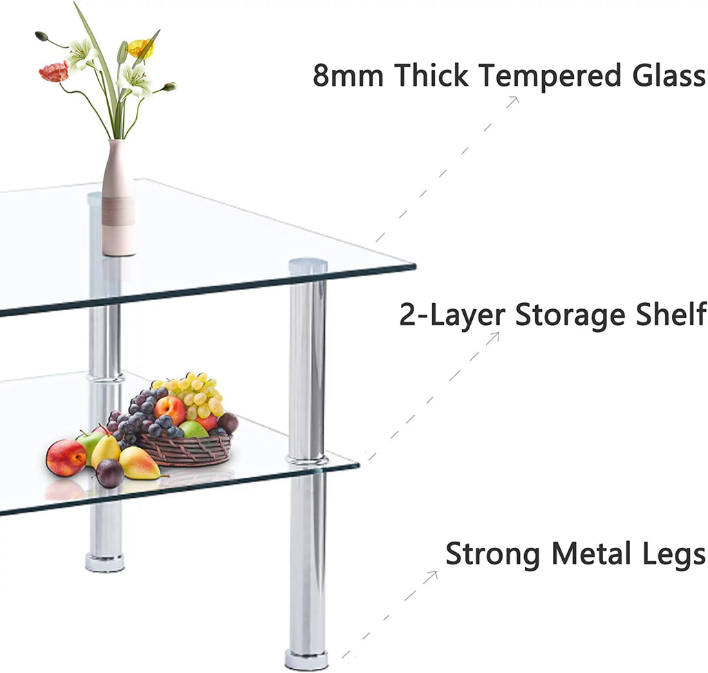 Glass End Table C851