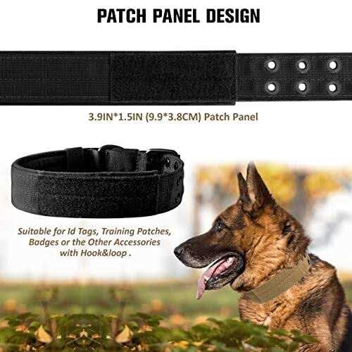 Nylon Adjustable Heavy Duty Tactical Dog Collar W51059