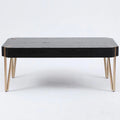 Wood and Metal Coffee Table Black T72798