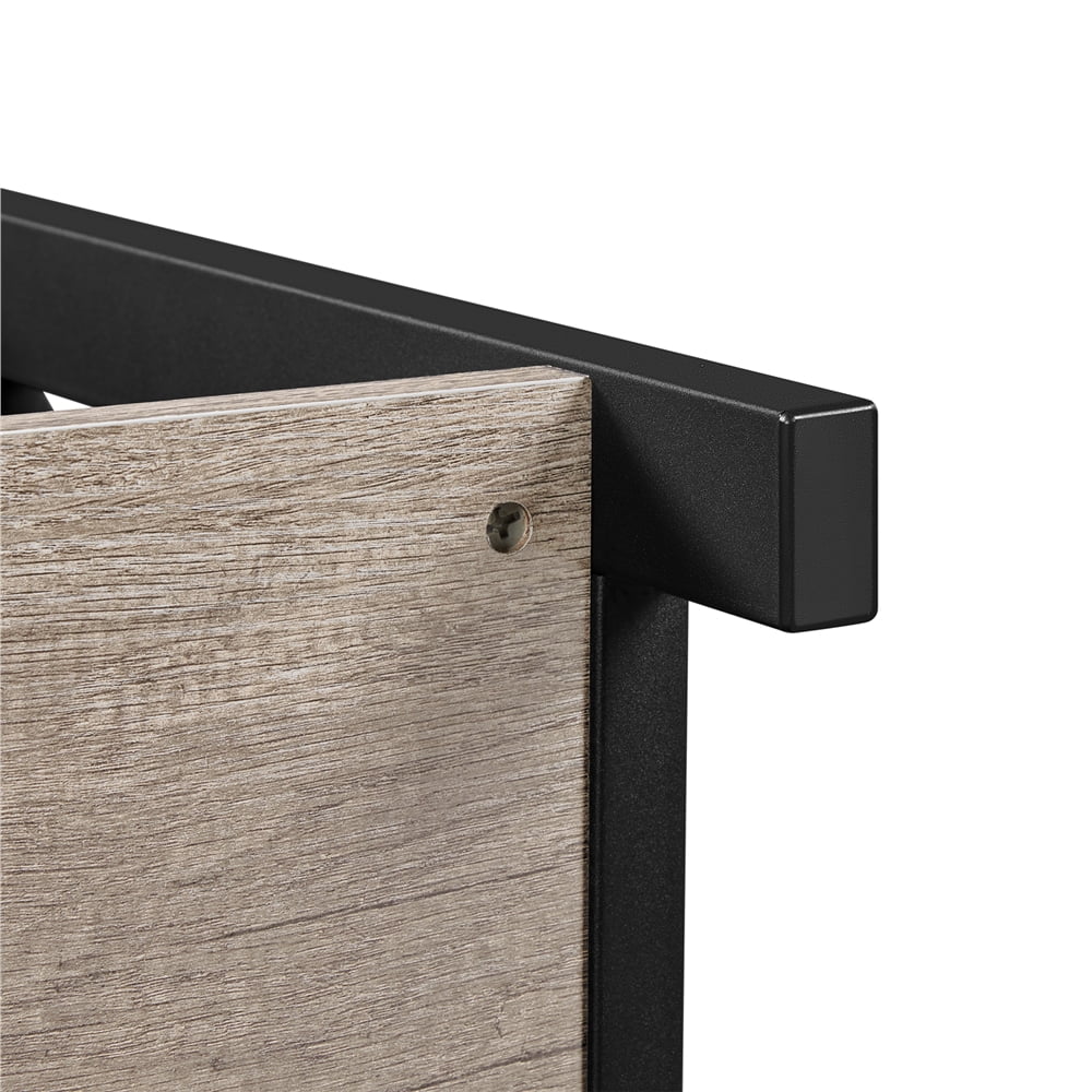 Gray Console Table with 1 Drawer & 2 Shelves A40118