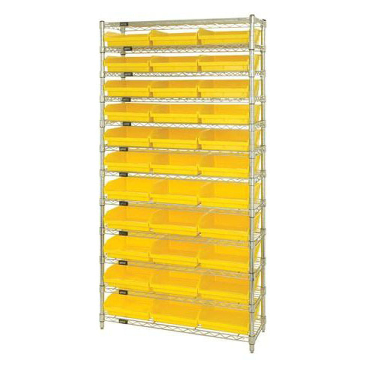 Chrome Shelving Unit with 33 Bins R948848