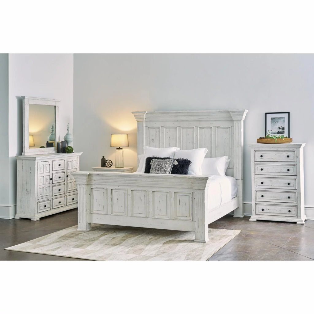 77"W Wood Queen Bed C5618