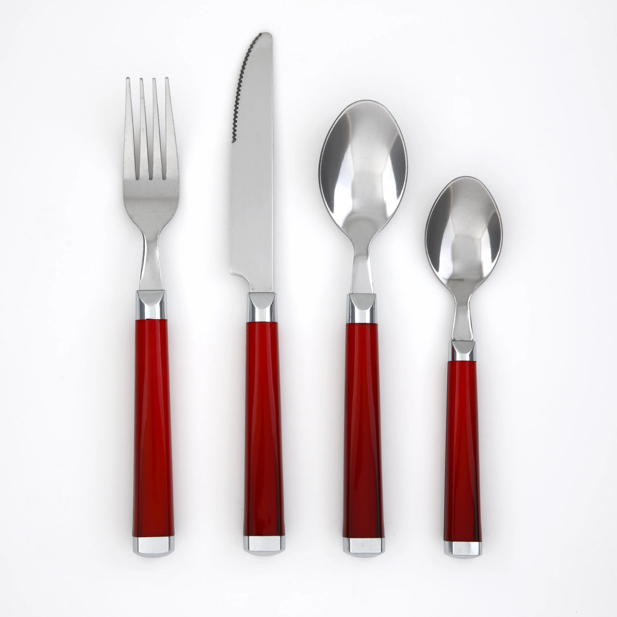 Red 16-Piece Flatware Set H606