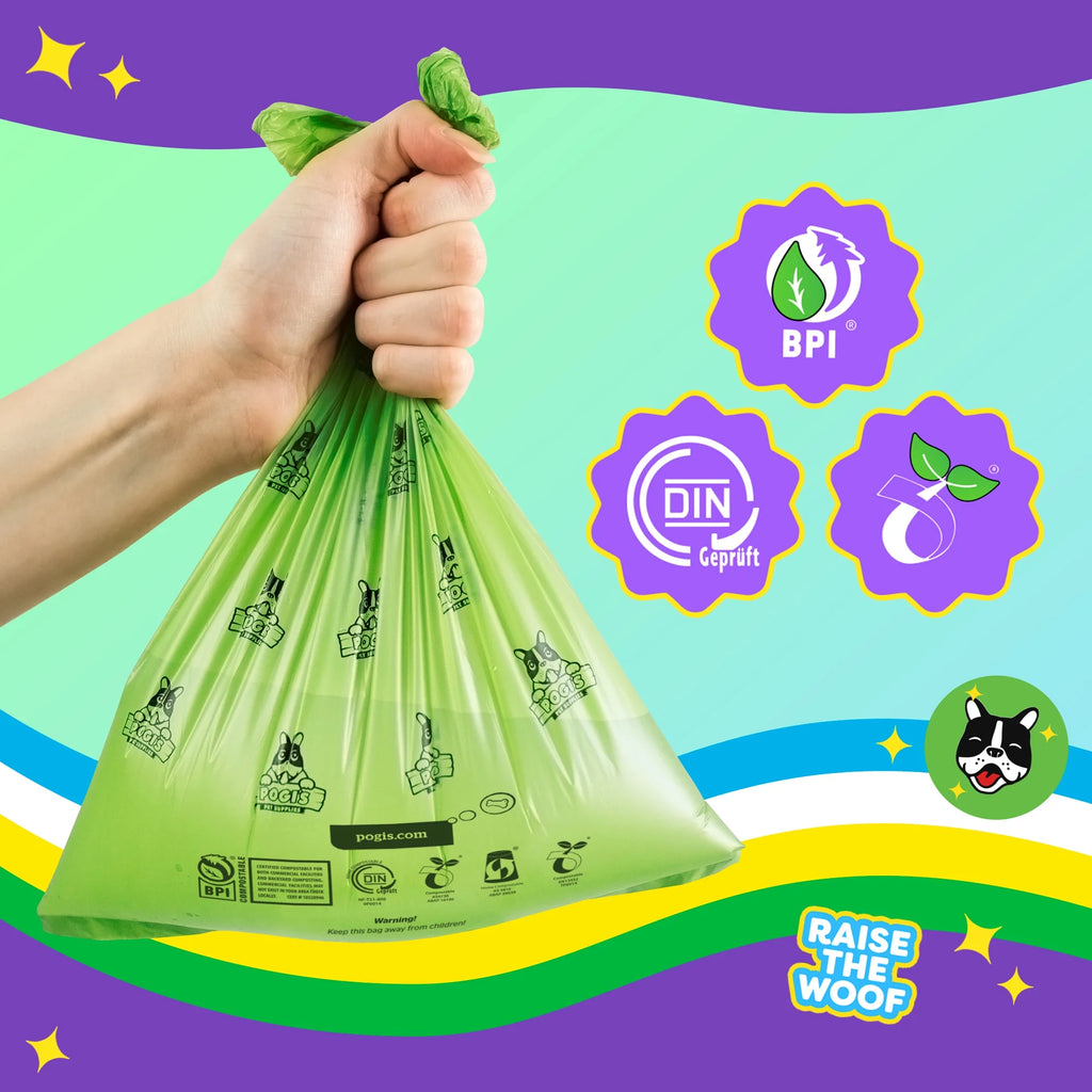 Compostable Extra-Large Waste Bags, 270 Bags K14187