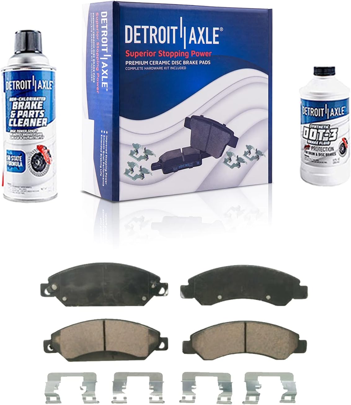 12.99" Front & 13.58" Rear Drilled Slotted Rotors w/ Brake Pads 10pc Set K175
