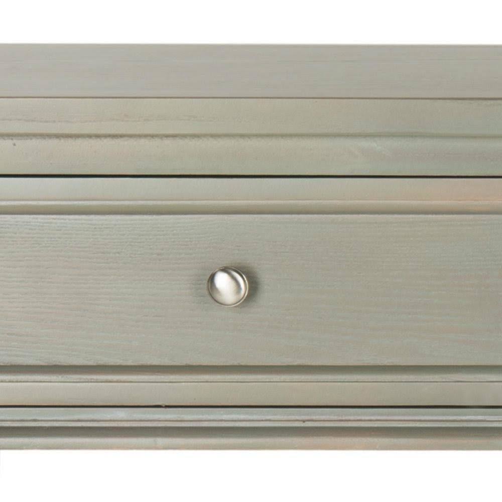 Ash Grey Console with Storage Drawers C943