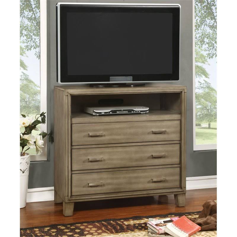 3 Drawer Media Chest in Gray G25597