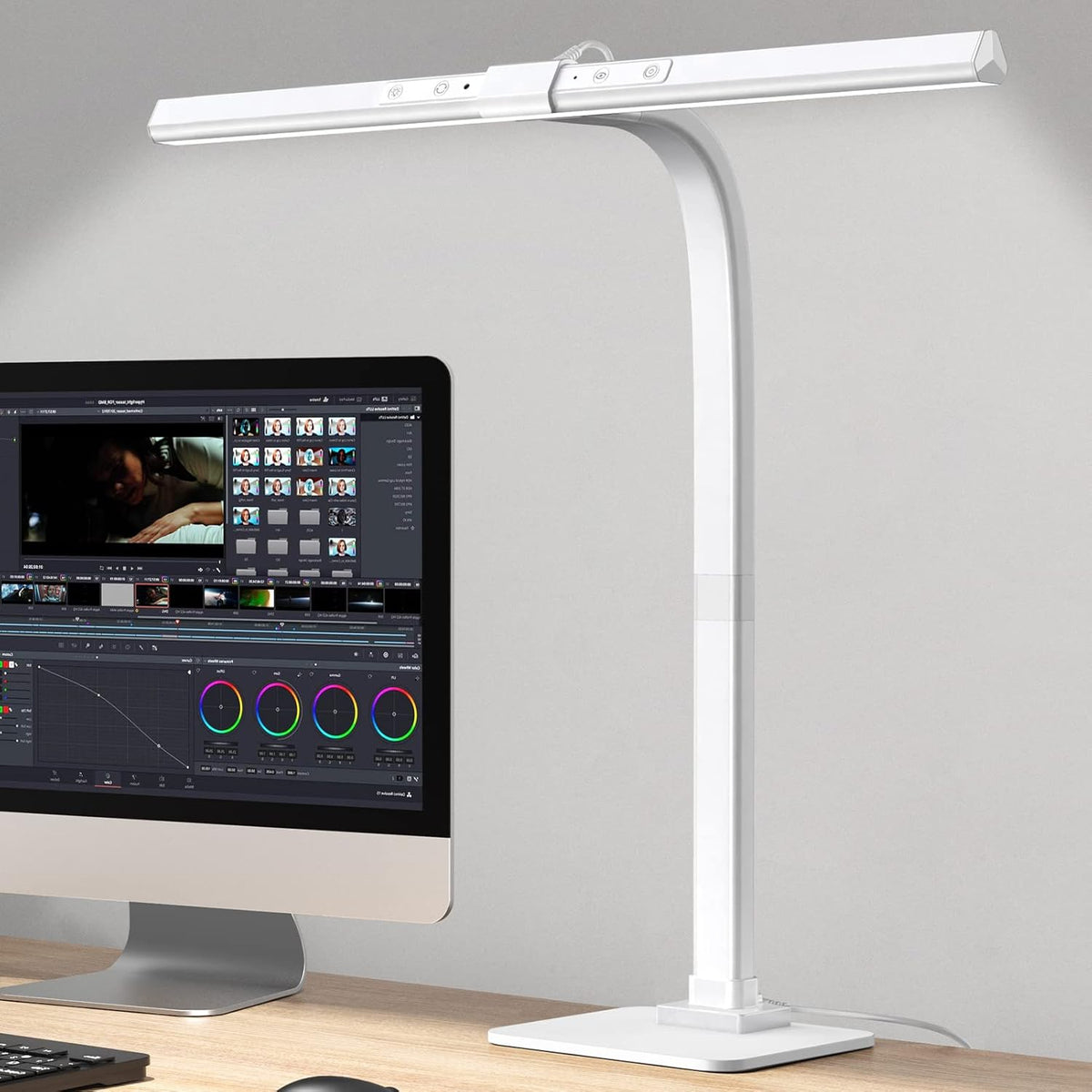 12W Dimmable LED Desk Lamp with Base Q546660