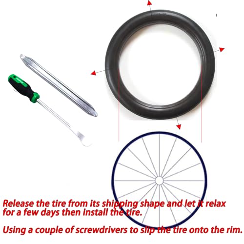 700x23C Solid Tubeless Road Bike Tires S492