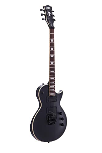 Satin Black Solid Body Electric Guitar with Floyd Rose Tremolo Z215