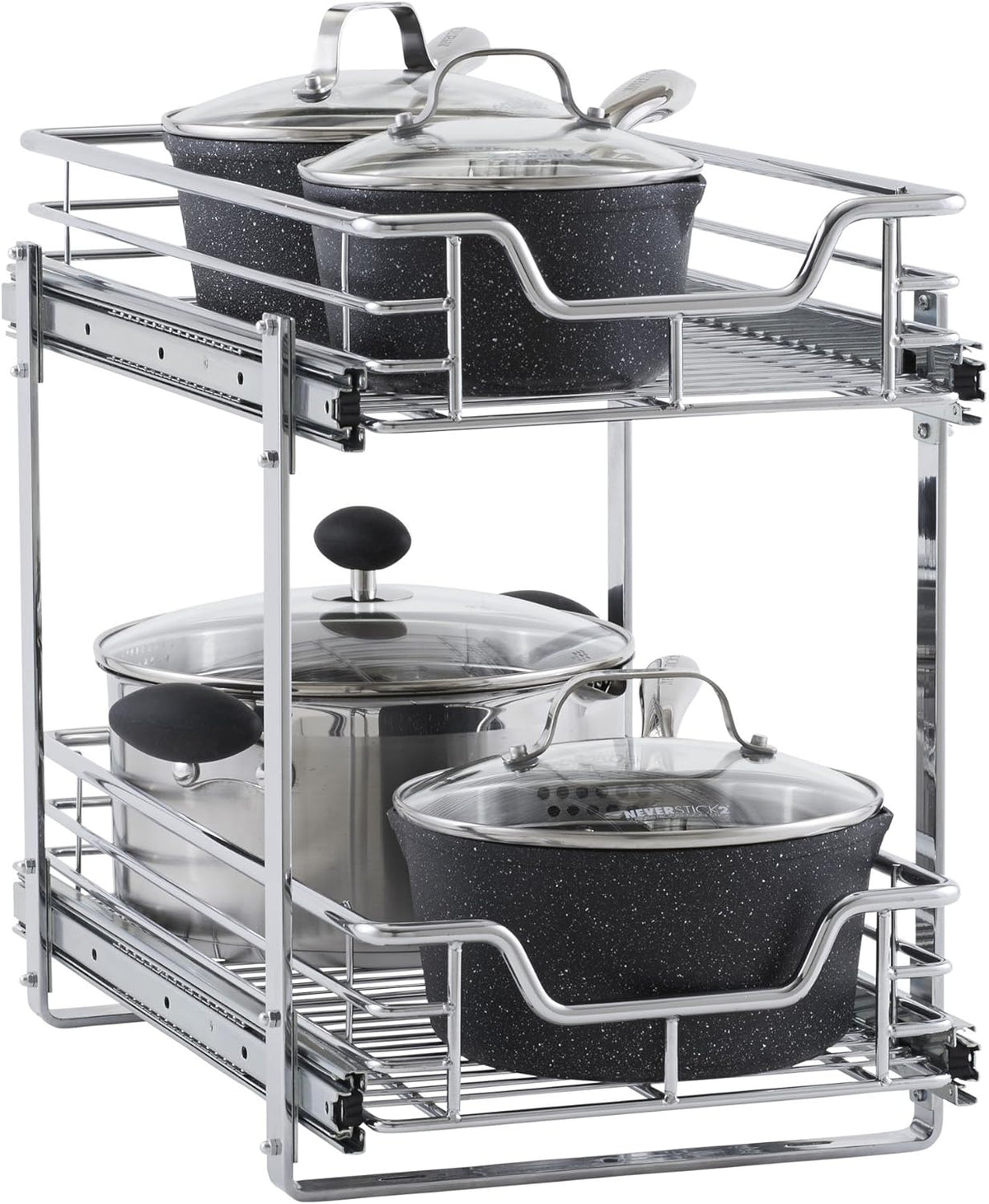 2-Tier Sliding Cabinet Organizer J7224
