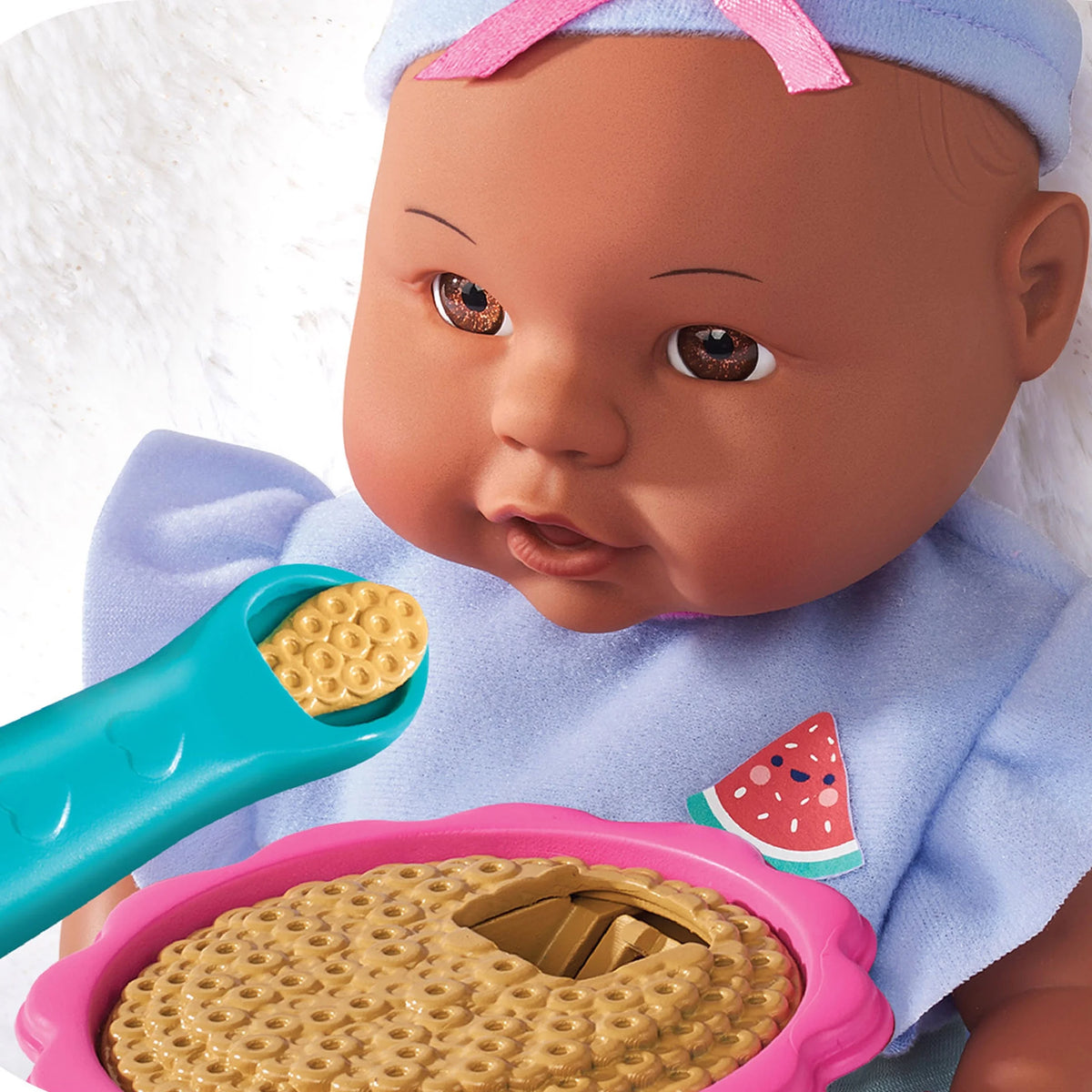 12.5 inch 16 Pieces Play Set, Dark Skin Tone, Brown Eyes Z41908