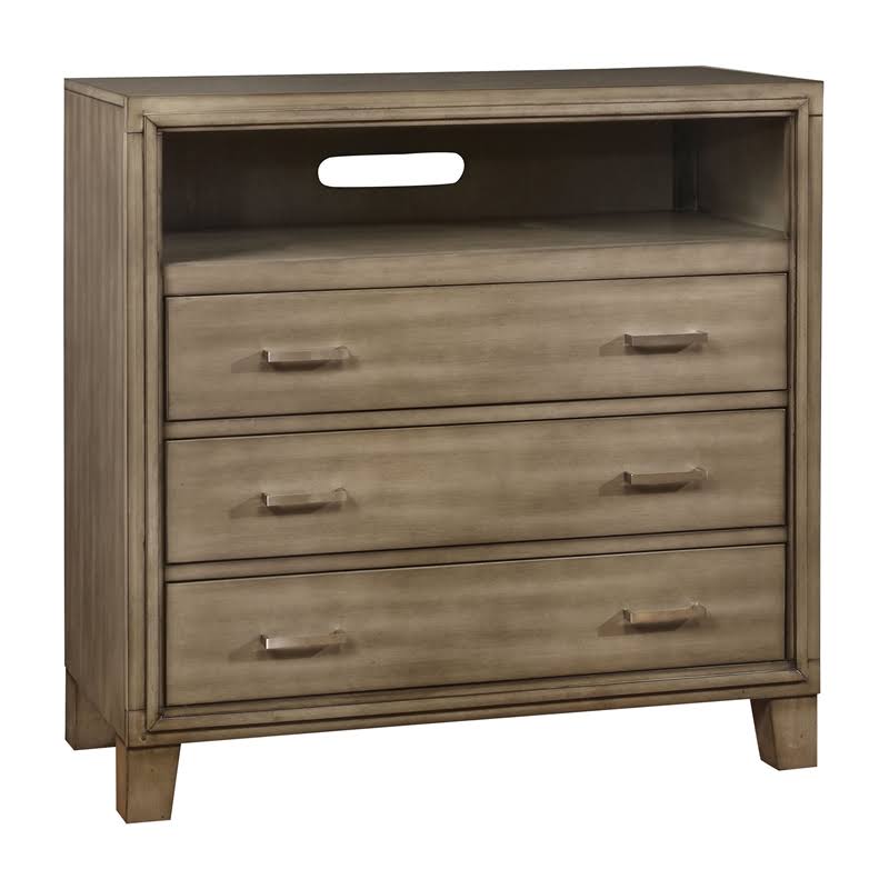 3 Drawer Media Chest in Gray G25597