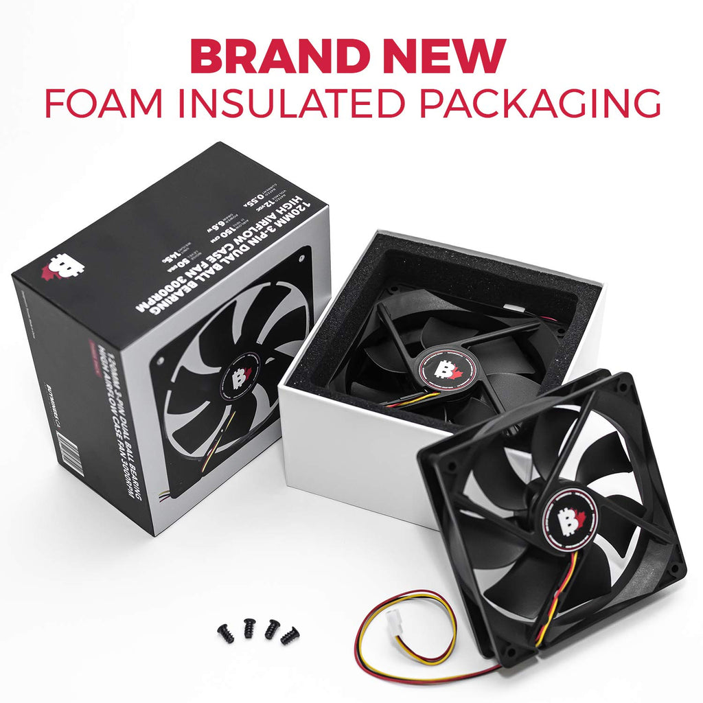 120mm 3-Pin 3000RPM Dual Ball Bearing Computer Case Fan R72543