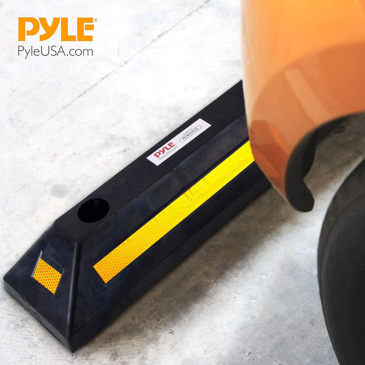 Heavy Duty Rubber Parking Stopper, Pack of 2 J201