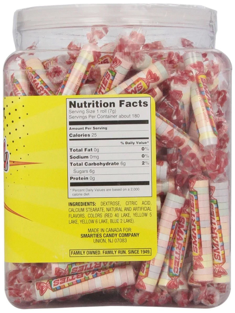 Smarties Candy Rolls 180 Count W71071