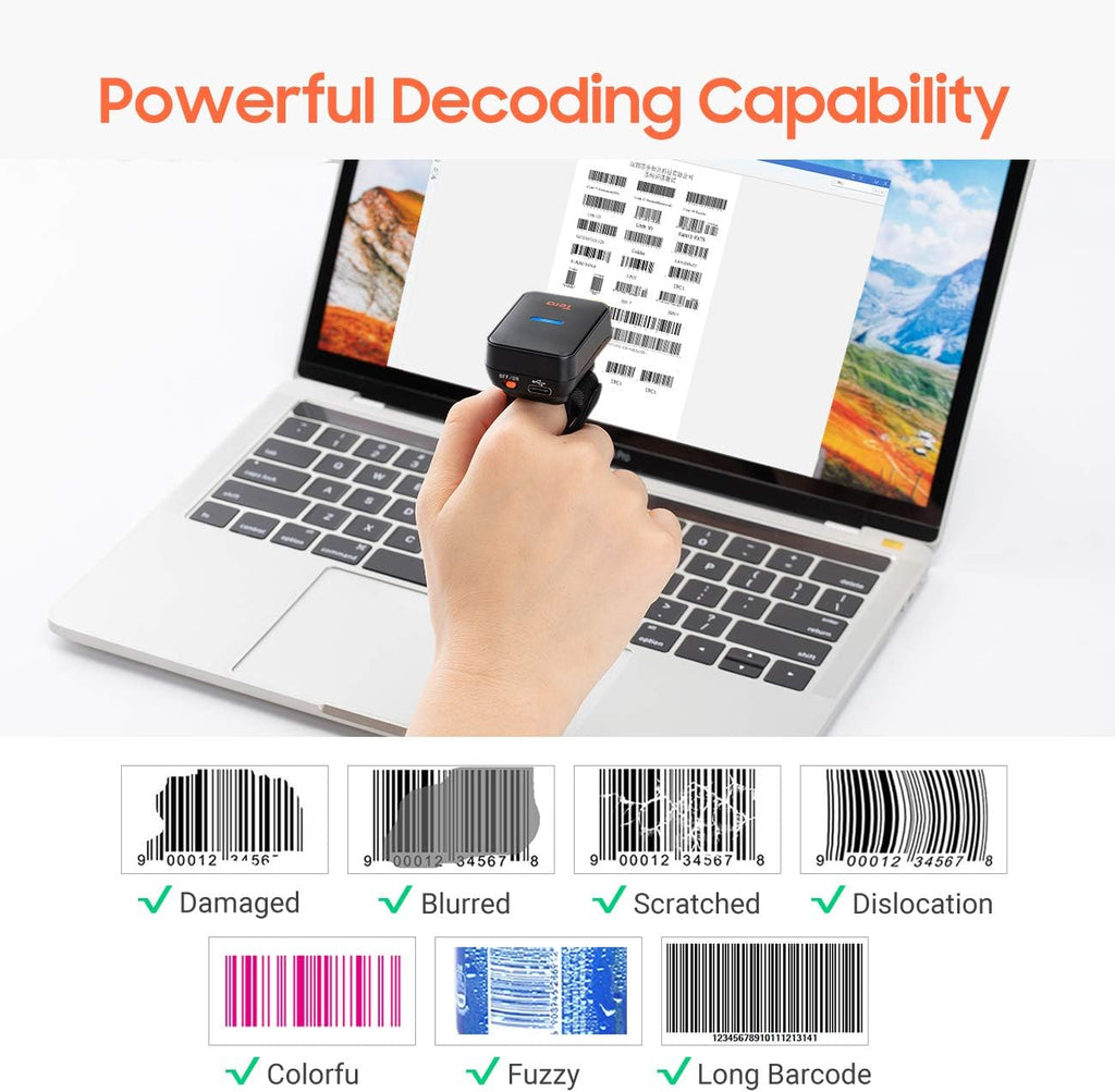Wireless Bluetooth Barcode Scanner R976