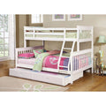 White Twin over Full Bunk Bed Z14925
