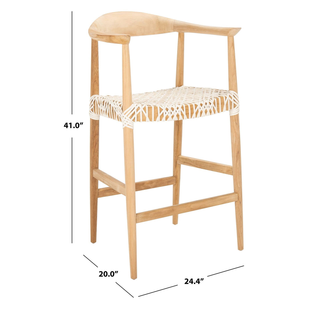 Natural / White Counter Stool E547