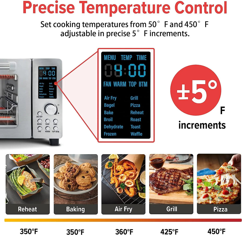 21-Qt Convection Toaster Oven Air Fryer Combo T152