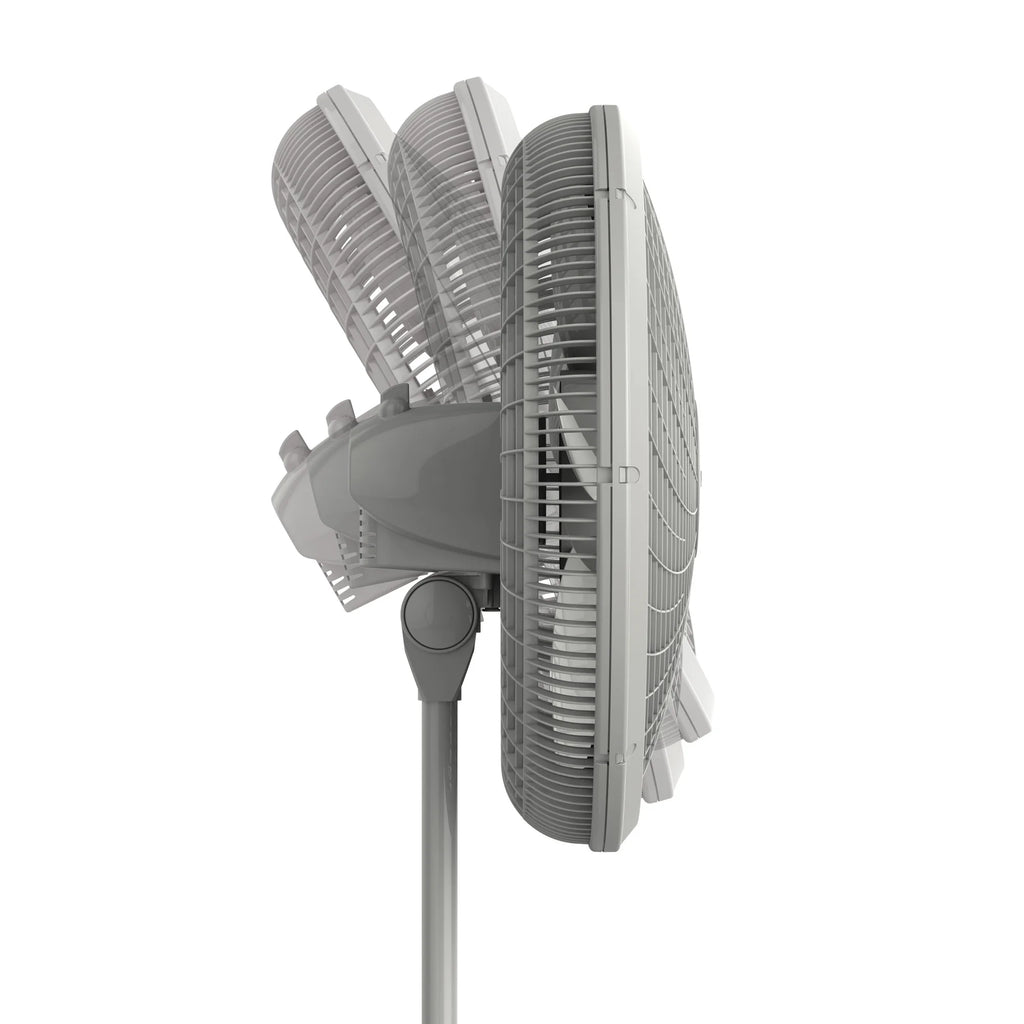 Adjustable Pedestal Fan, 3 Speeds, Gray X847499