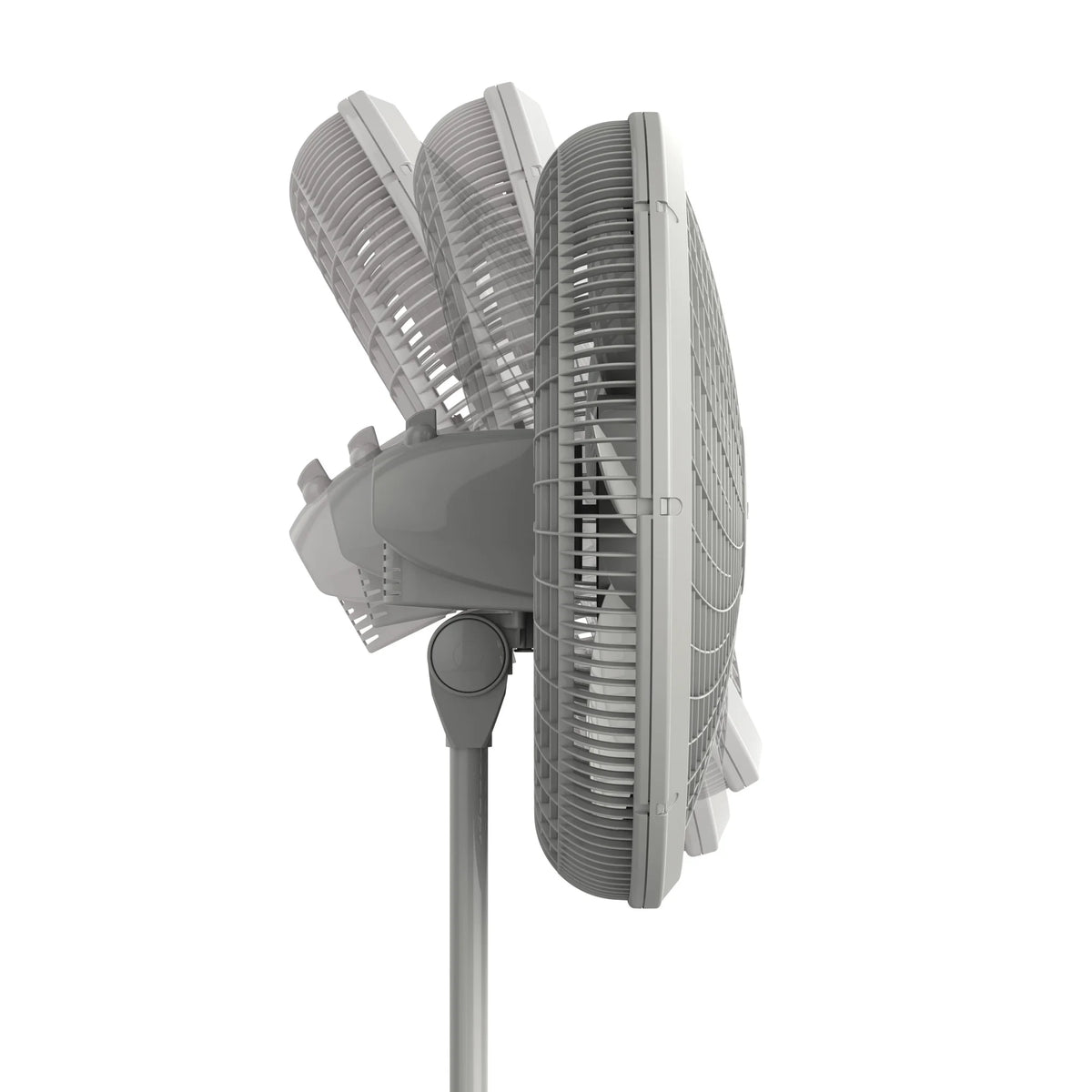 Adjustable Pedestal Fan, 3 Speeds, Gray X847499