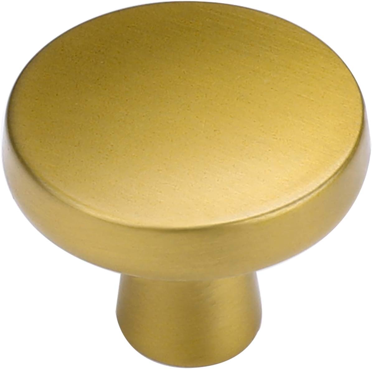 Brushed Brass Cabinet Knobs 10 Pack W244
