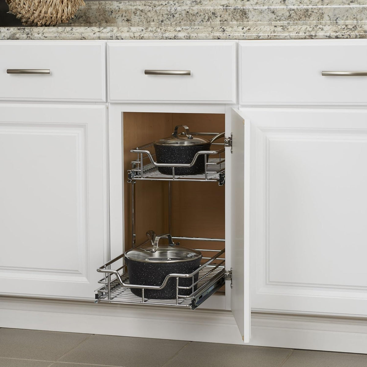 2-Tier Sliding Cabinet Organizer J7224