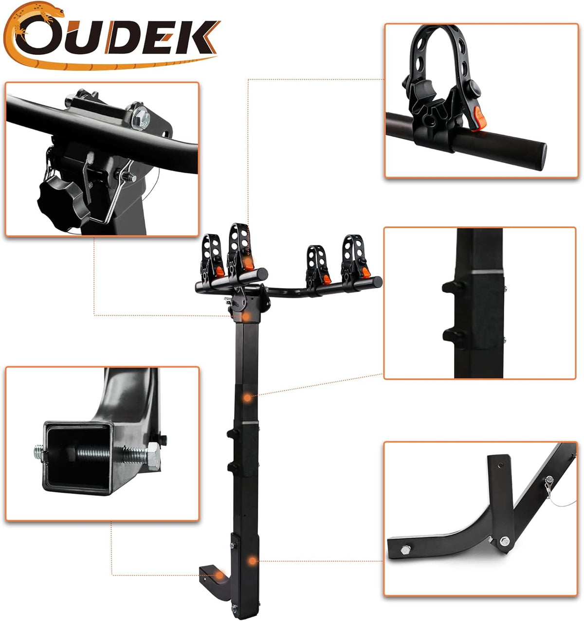 2-Bike Hitch Mount Carrier Rack L650