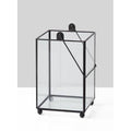 Black Square Hurricane Lantern J829147