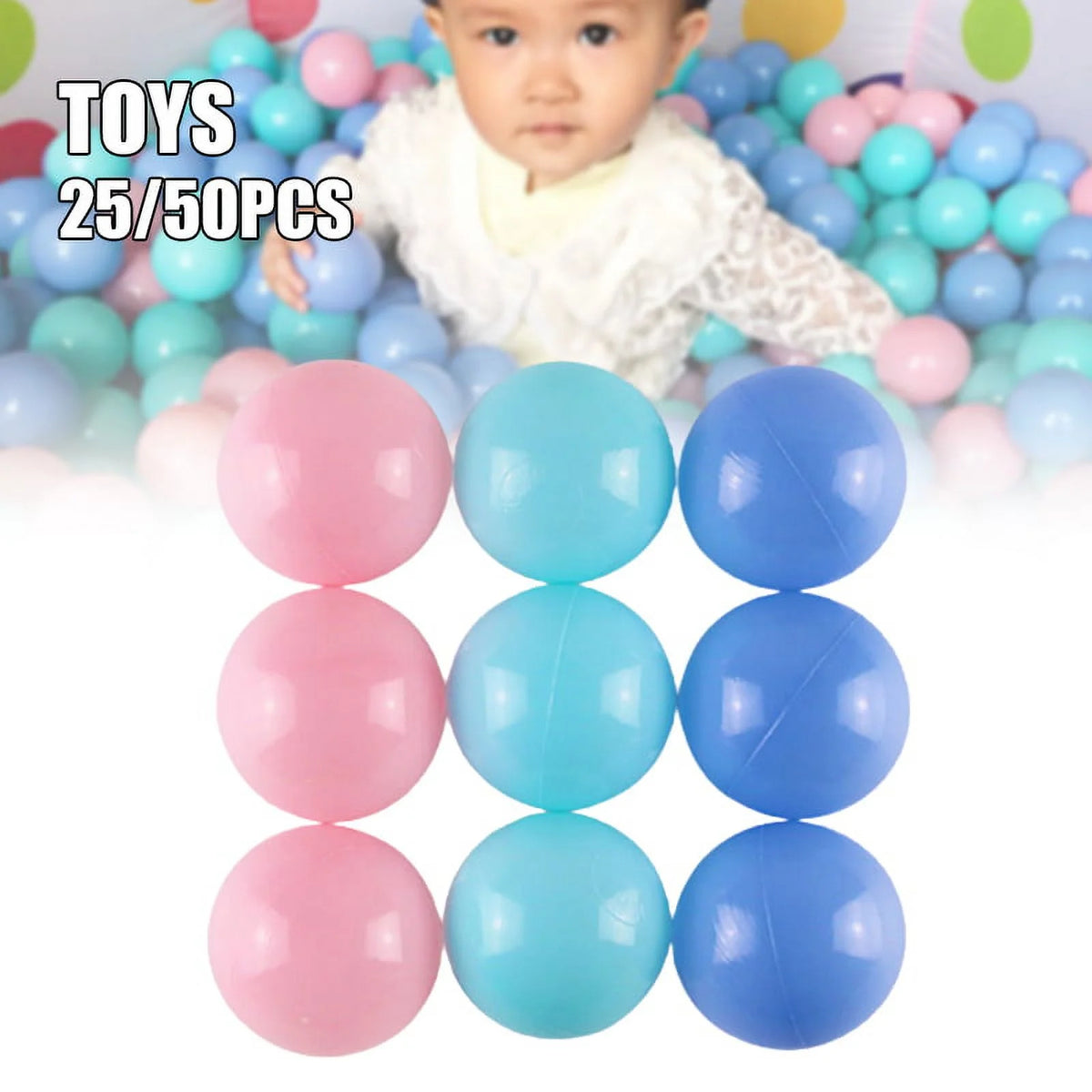 Colorful Crush Proof Plastic Ball Pit Balls E34941