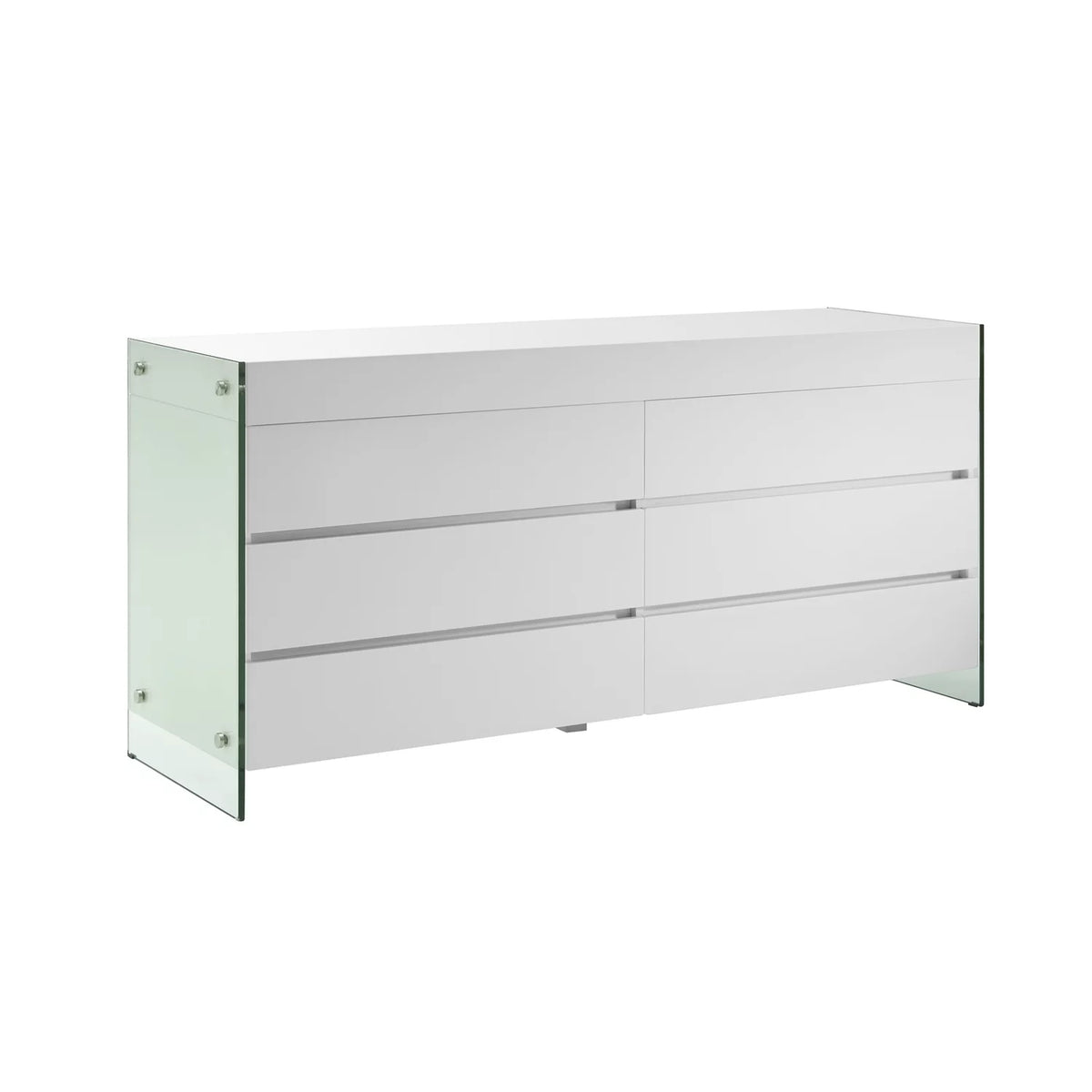 White Engineered Wood Dresser C825314