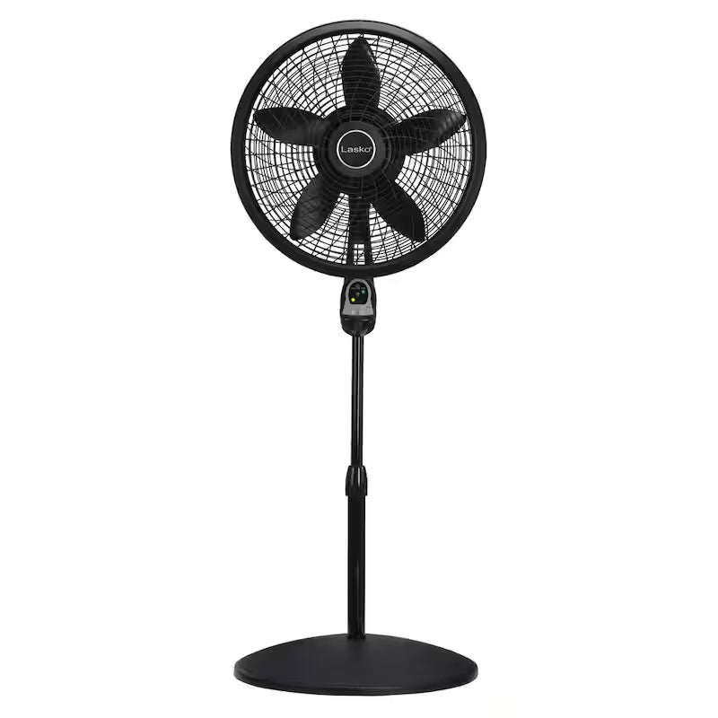 Black 3 Speed Oscillating Pedestal Fan U483